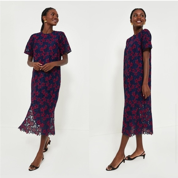 NWT Pomander Place Midnight Floral Lace Seraphina Dress Size XXL - Picture 1 of 7